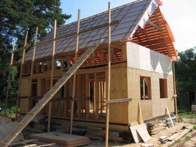 Строим крышу каркасного дома