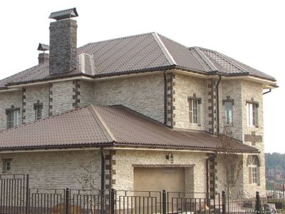 Облицовка фасада натуральным камнем