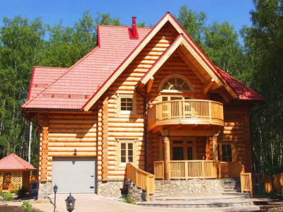 Деревянный загородный дом